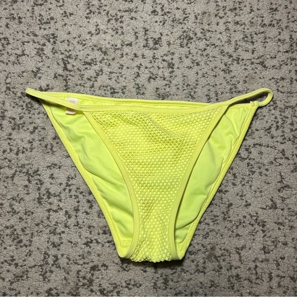 Victorias Secret Neon Yellow Mesh The Gorgeous Push Up Bikini Top & Bottoms Set - Picture 11 of 15